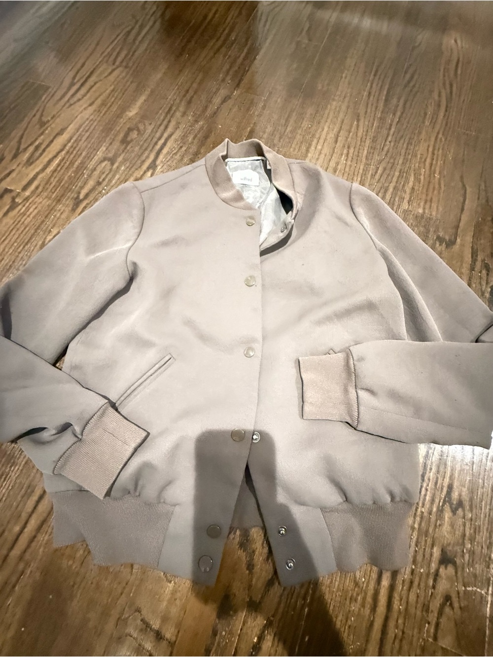 Wilfred Women's Bomber Jacket olive/brown color